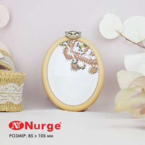 Пяльцы Nurge овальные каучуковые с подвесом 230-6 (85х105 мм.)